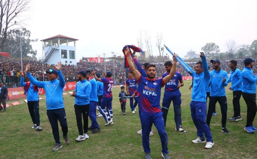 यूएईलाई ९ रनले हराउँदै नेपाल विश्वकप छनोटमा